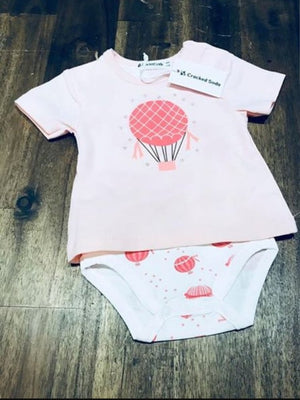 Balloons Tee and Bodysuit- PINK