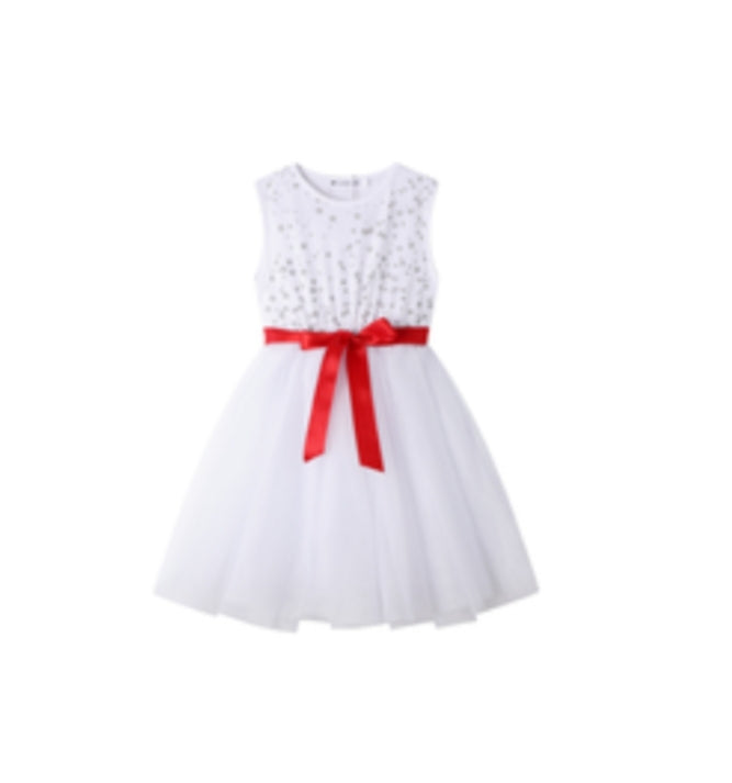 Sparkly Tutu Dress- WHITE 