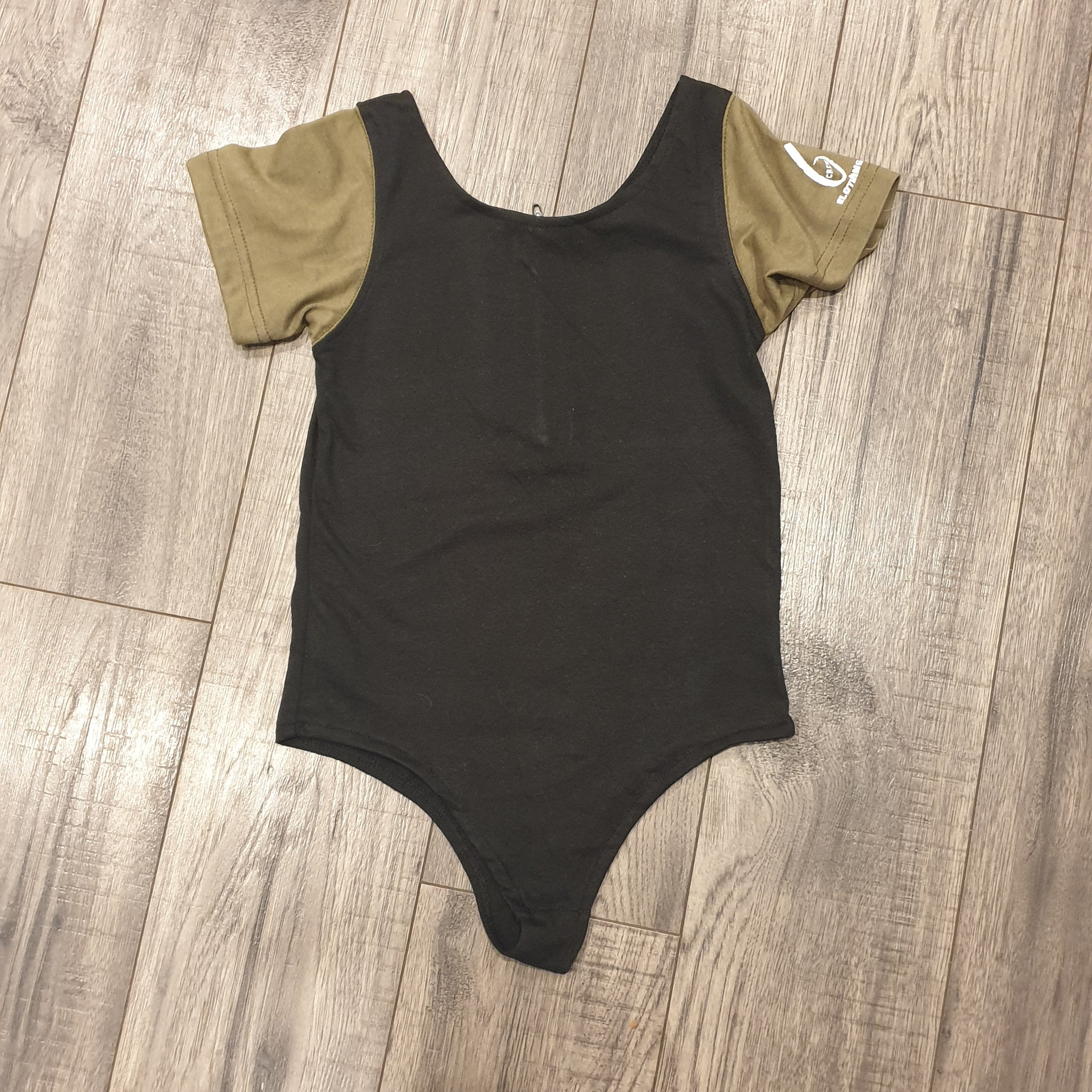 Personalised Bodysuit- Black/Sage