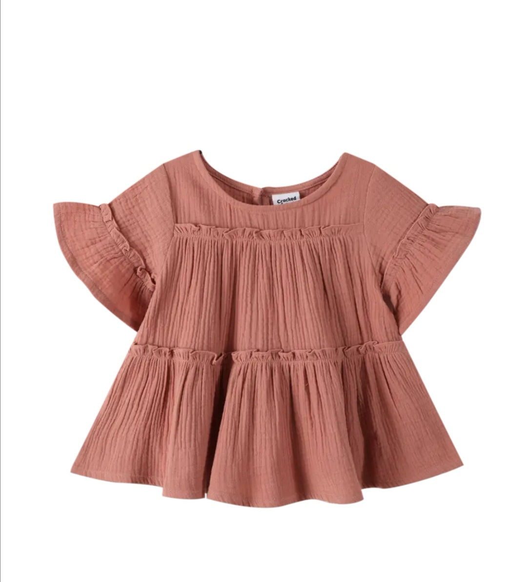 Indi Flare Sleeve Top - DUSTY PINK